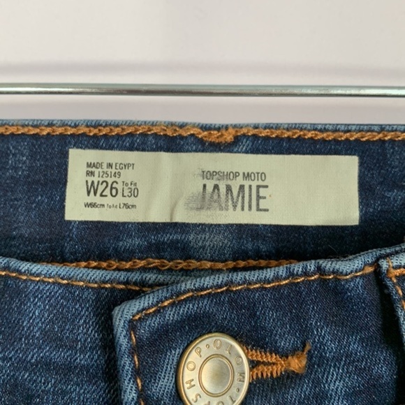 Topshop Moto Jamie High Waist Ankle Grazer Skinny Jeans NWT - Picture 8 of 11